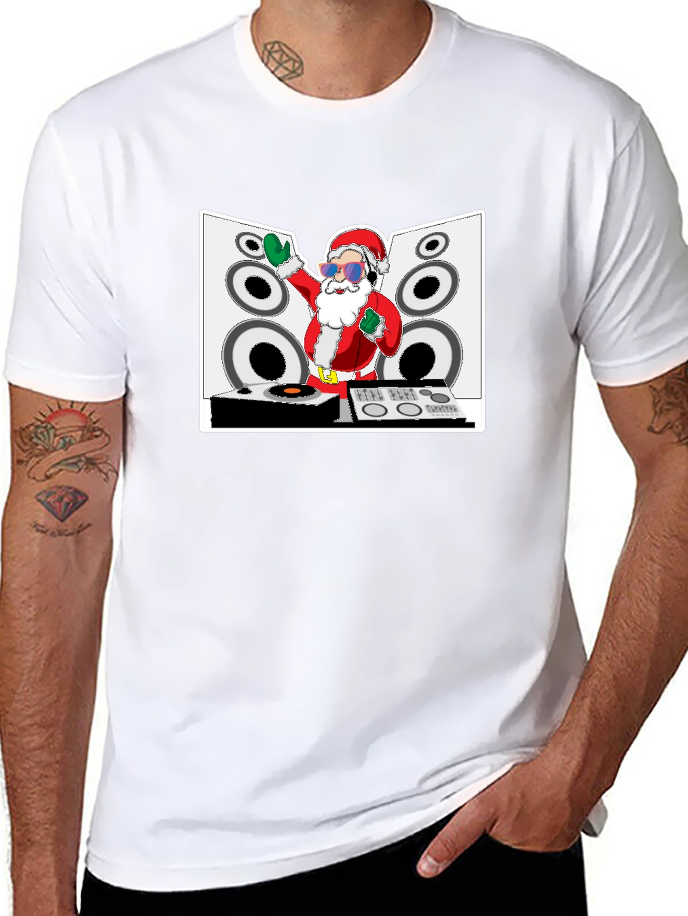 DJ Santa T-Shirt - Christmas Holiday Apparel