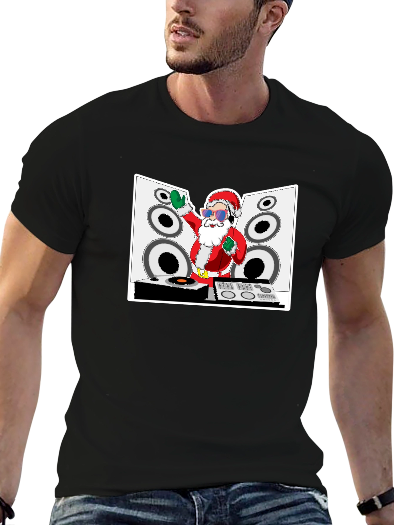 DJ Santa T-Shirt - Christmas Holiday Apparel
