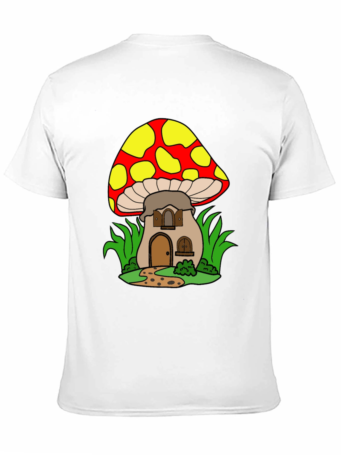 Mushroom House Graphic Tee - Whimsical Design