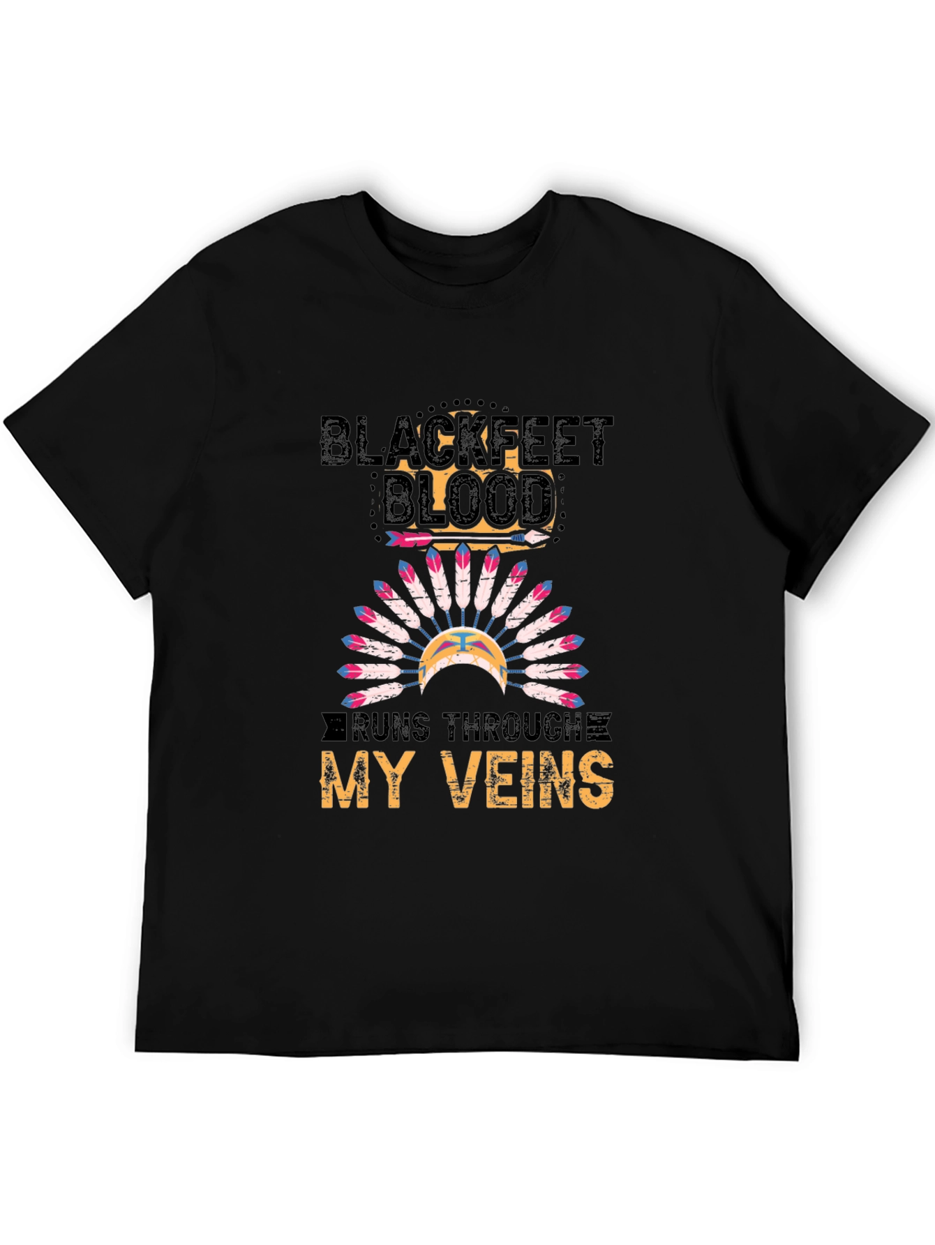 Blackfeet Blood Runs Through My Veins T-Shirt