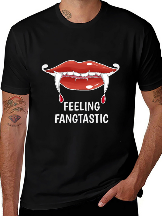 Fangtastic Vampire Lips Graphic T-Shirt