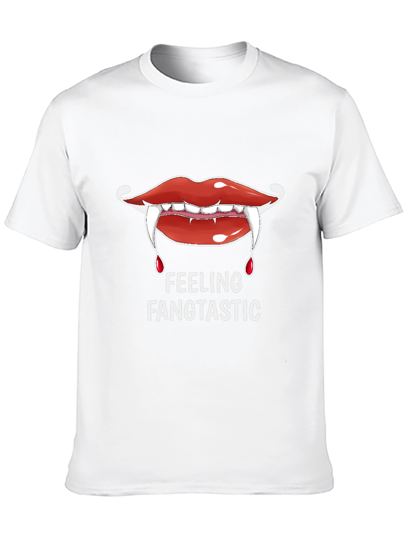 Fangtastic Vampire Lips Graphic T-Shirt