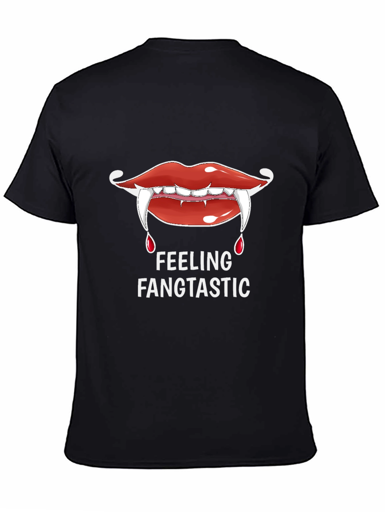 Fangtastic Vampire Lips Graphic T-Shirt