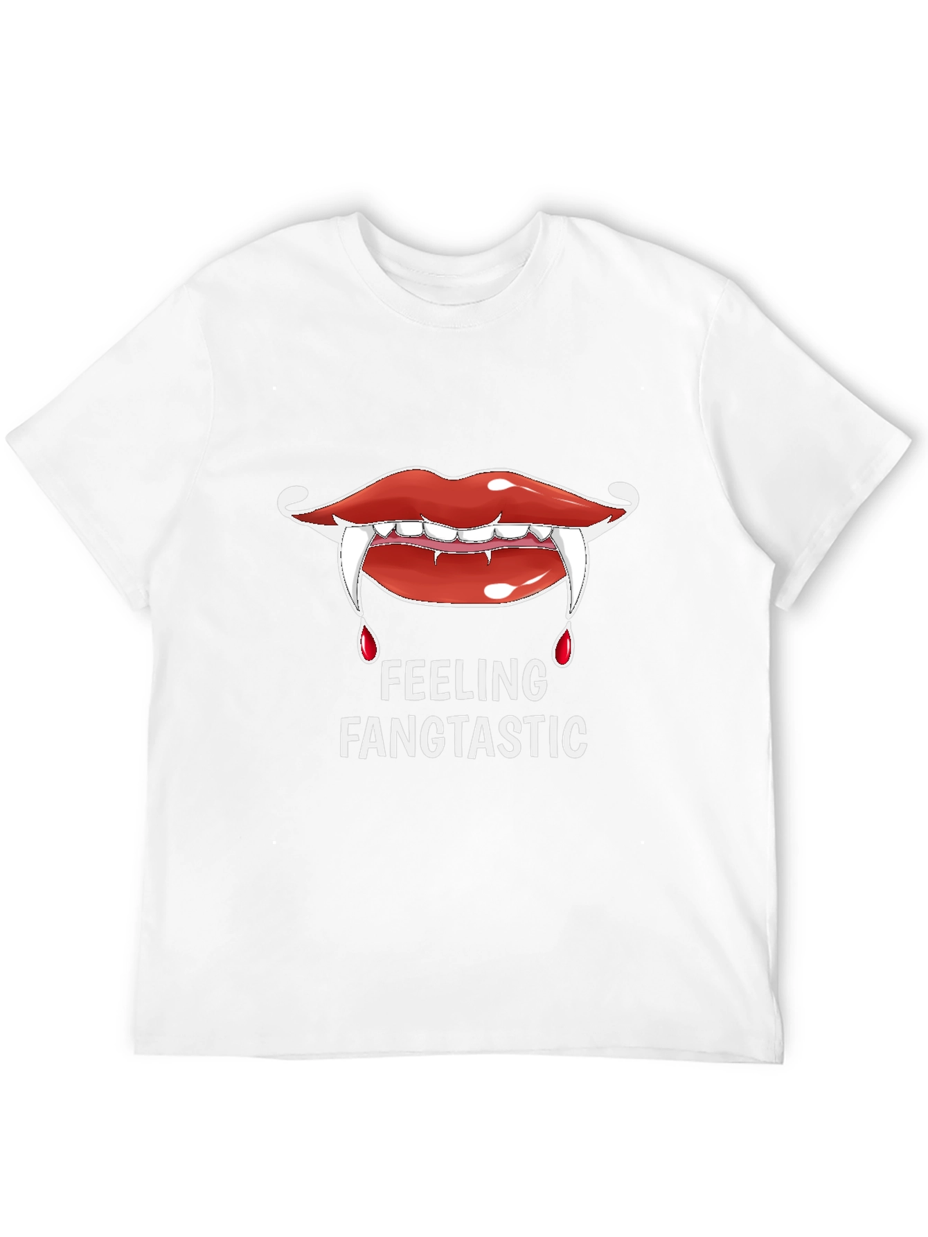Fangtastic Vampire Lips Graphic T-Shirt