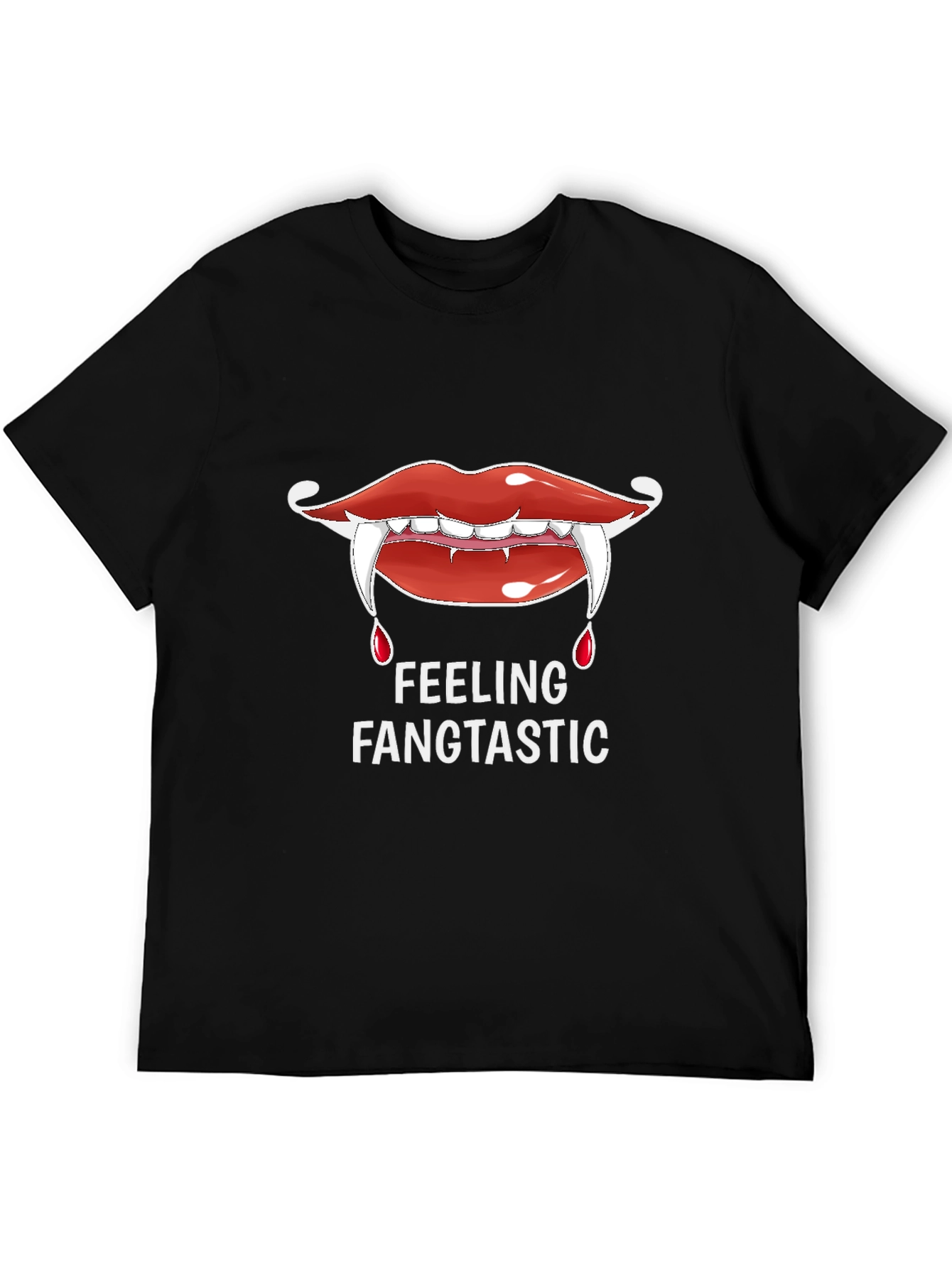 Fangtastic Vampire Lips Graphic T-Shirt