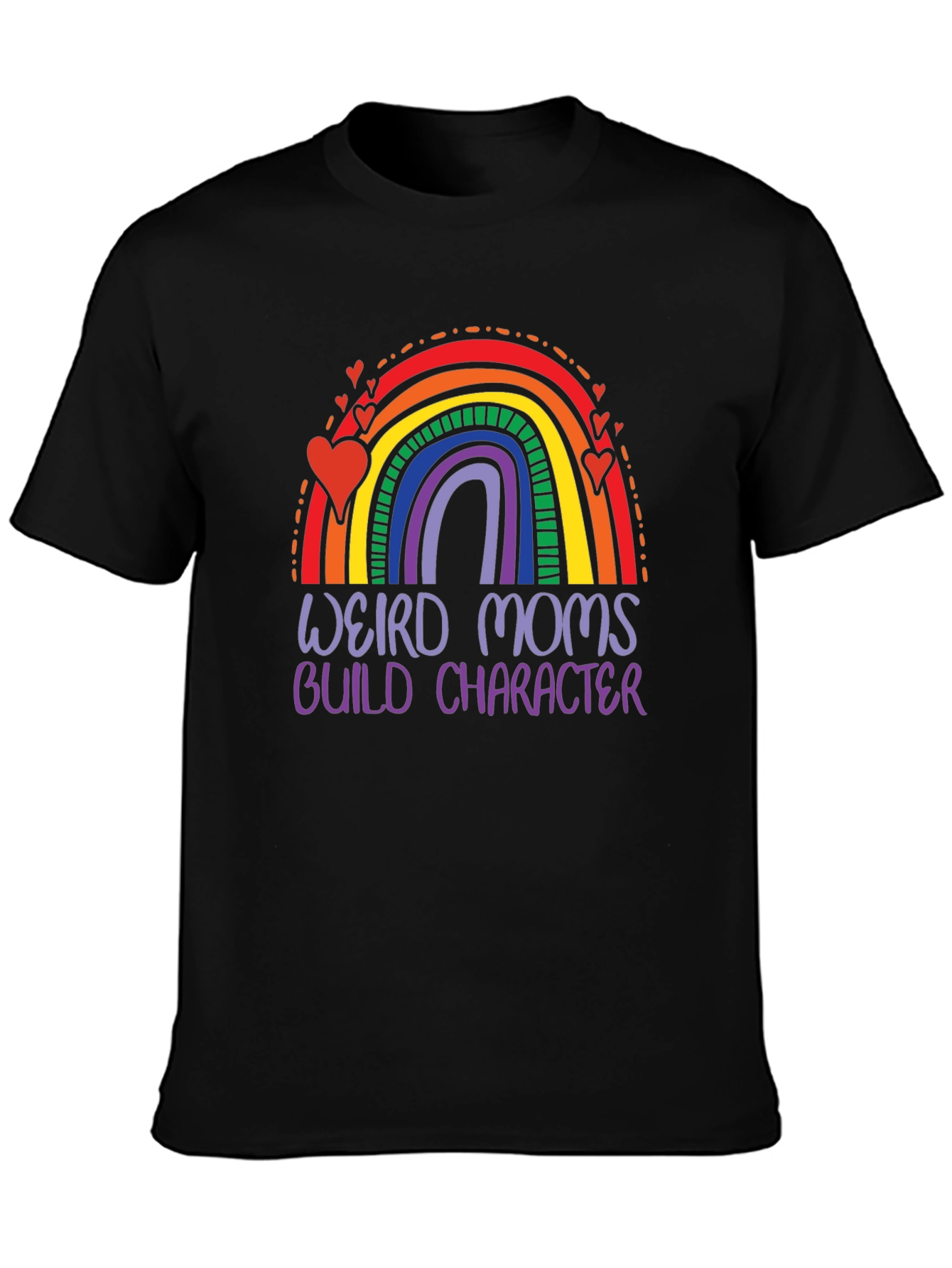 Weird Moms Build Character Graphic Tee