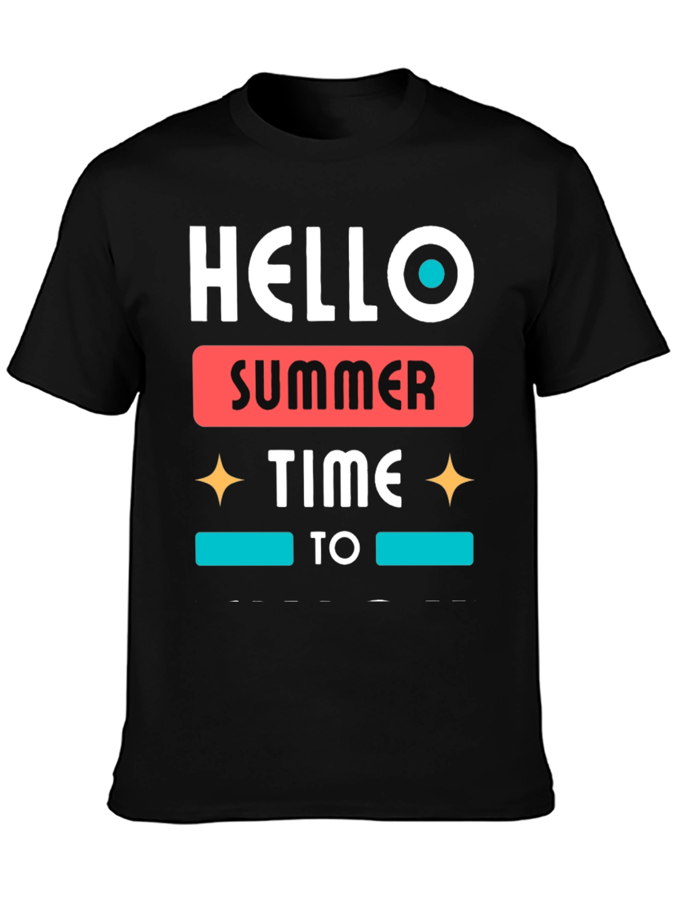Hello Summer Time Graphic Tee - Stylish Casual Wear