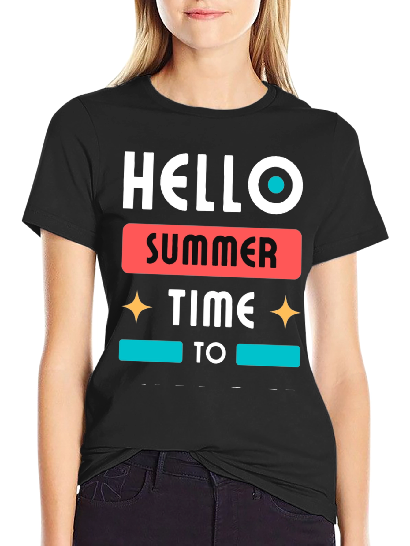 Hello Summer Time Graphic Tee - Stylish Casual Wear
