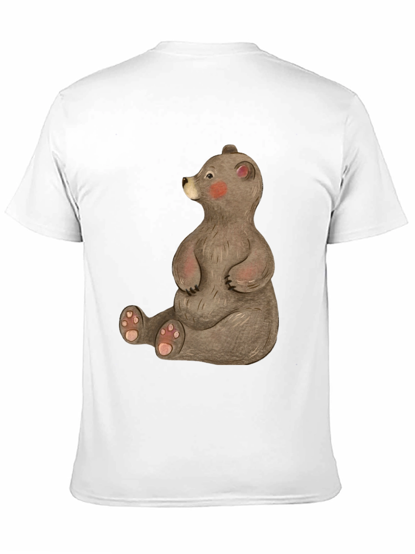Cute Bear Graphic Tee - Soft Cotton Blend T-Shirt