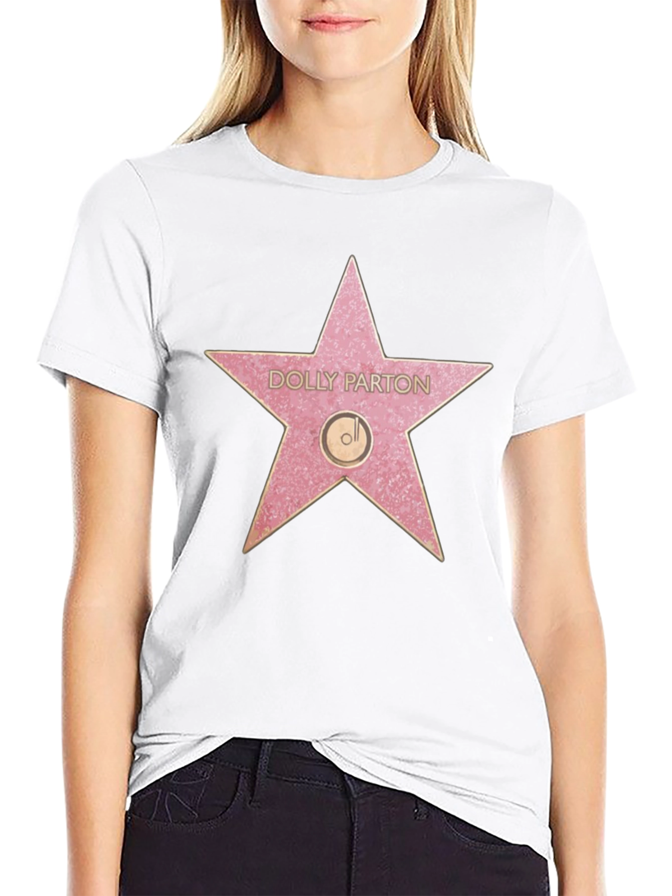 Dolly Parton Star T-Shirt - Black
