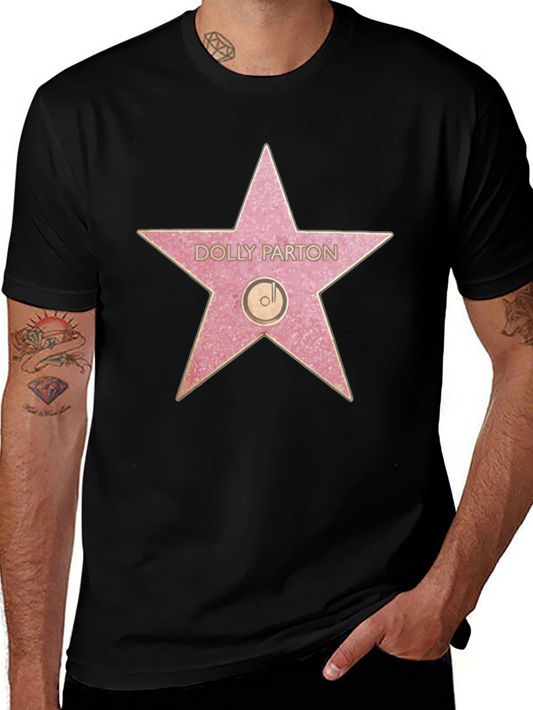 Dolly Parton Star T-Shirt - Black