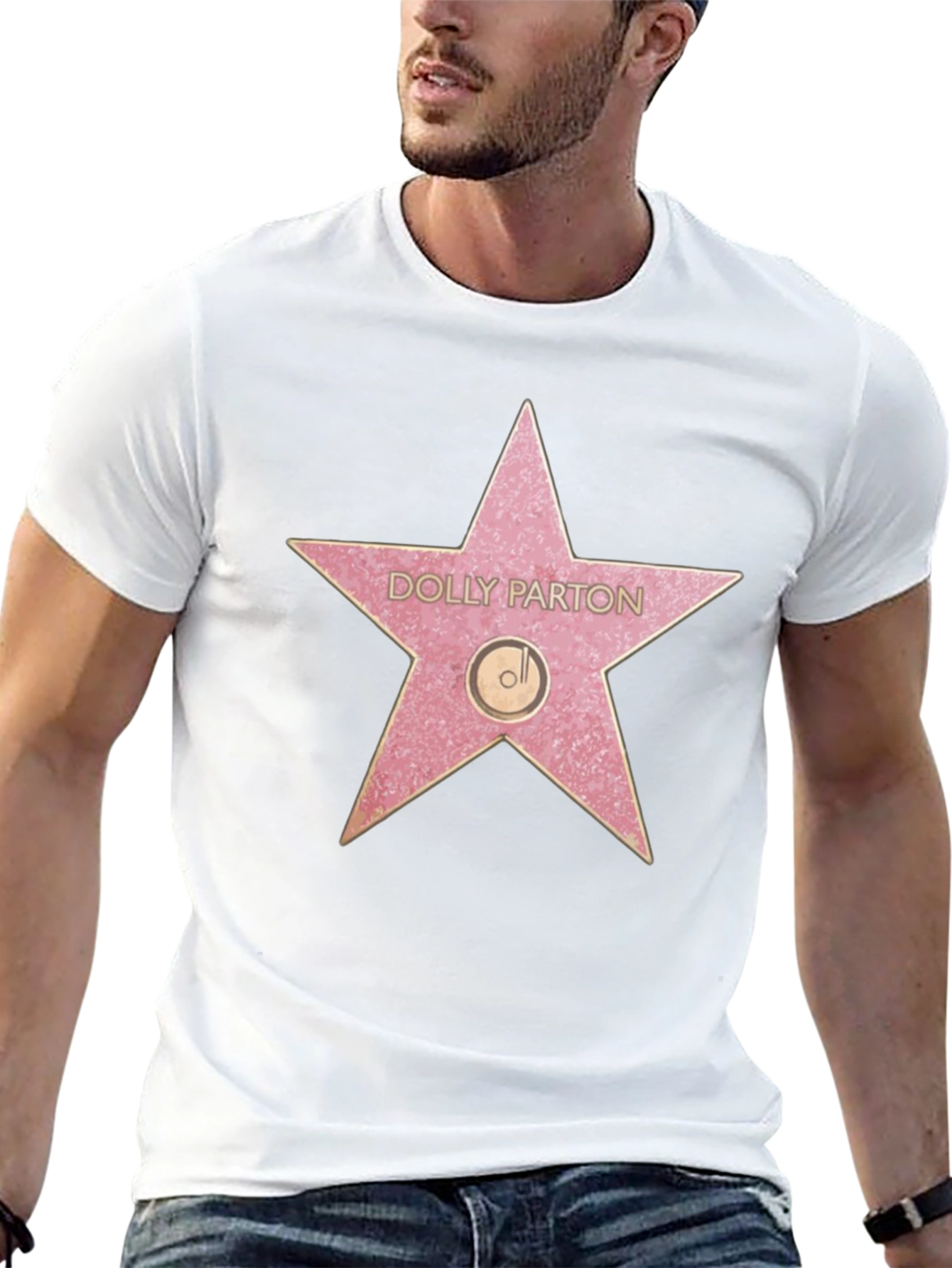 Dolly Parton Star T-Shirt - Black