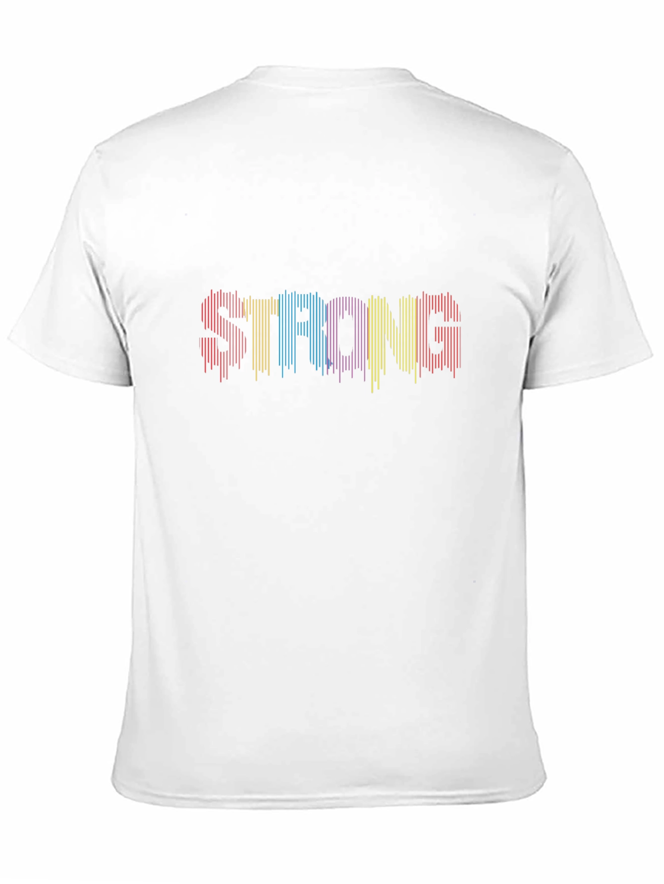Striped STRONG Graphic Tee - Black