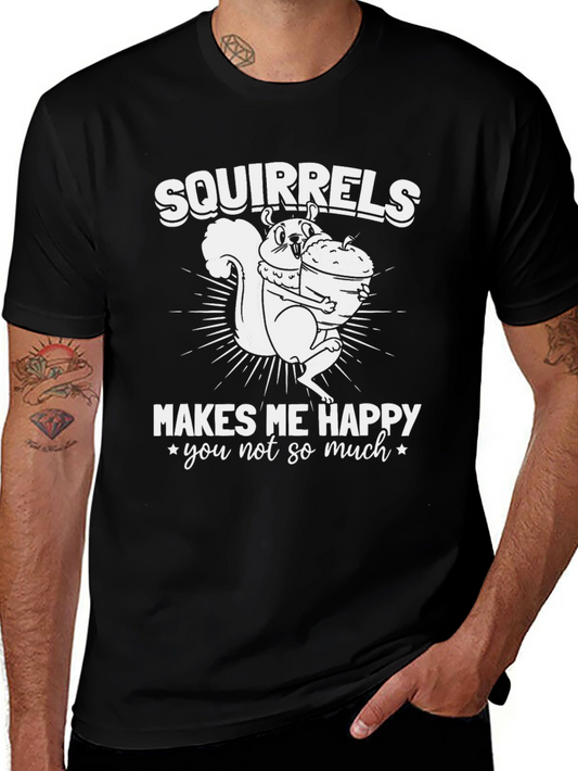 Squirrels Make Me Happy Graphic Tee
