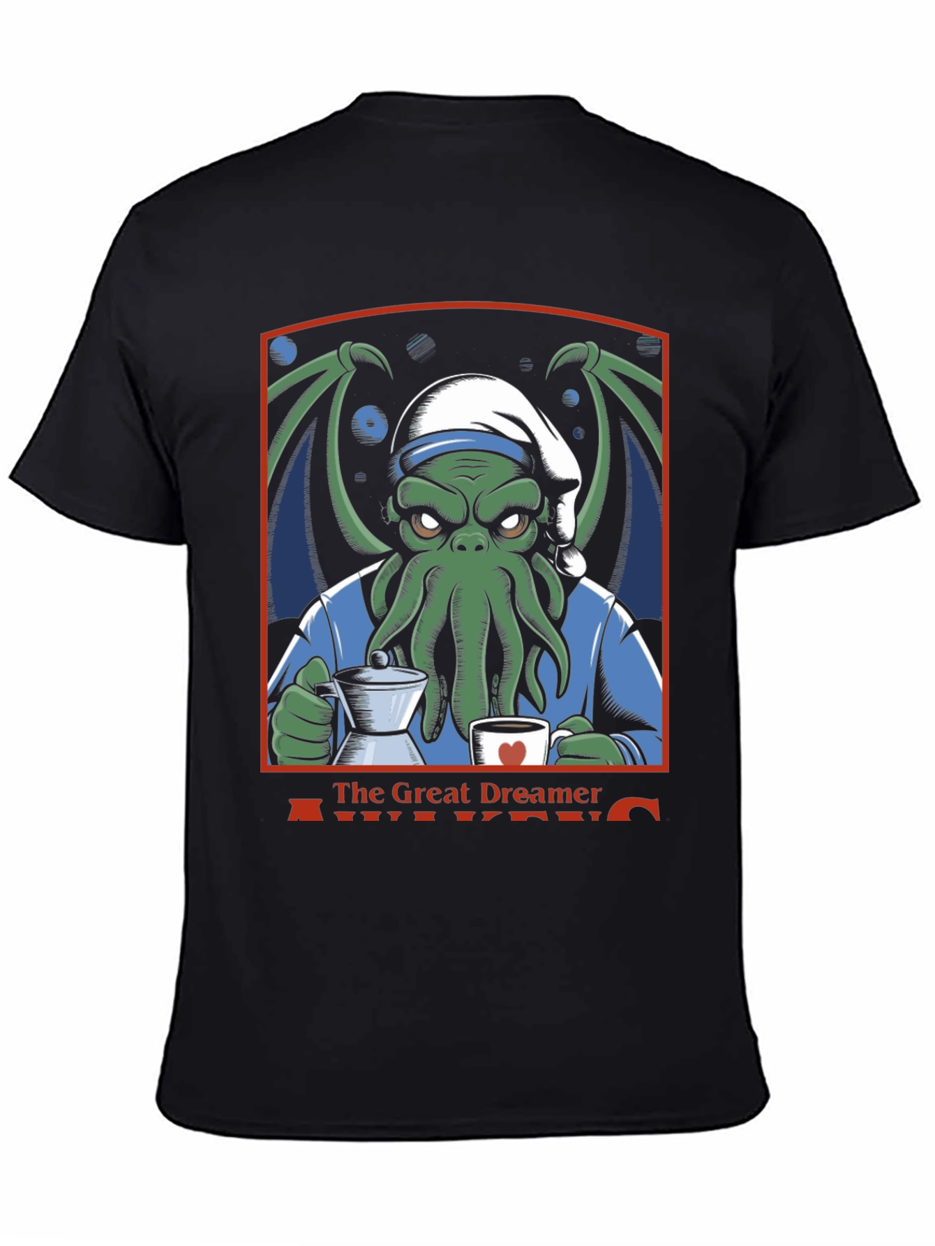 The Great Dreamer Awakens Cthulhu Coffee T-Shirt