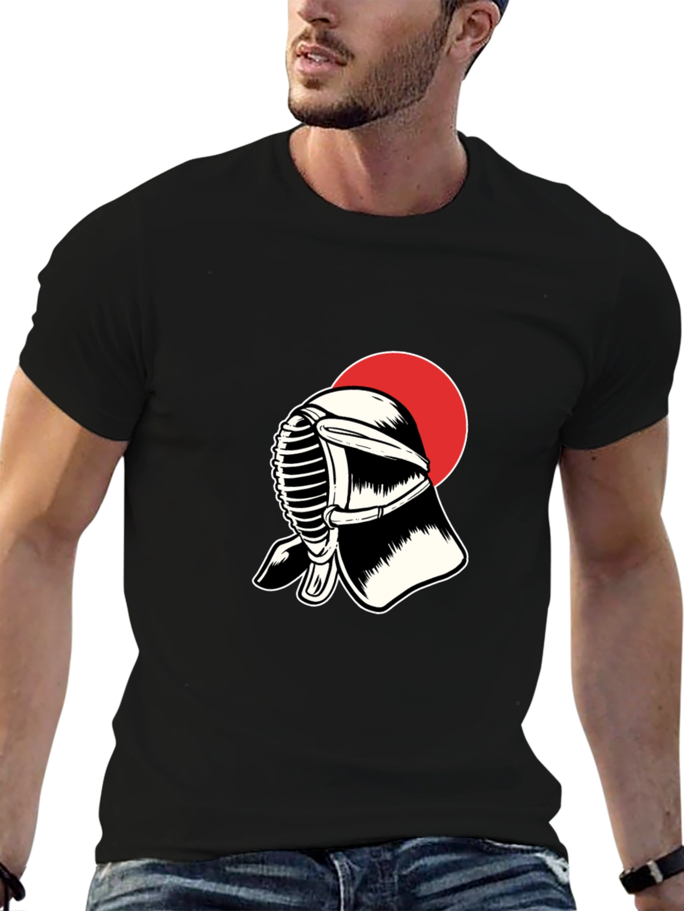 Kendo Mask T-Shirt: Japanese Martial Arts Apparel