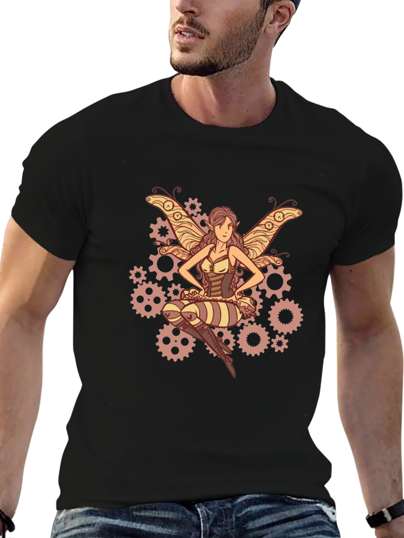 Steampunk Fairy Graphic T-Shirt