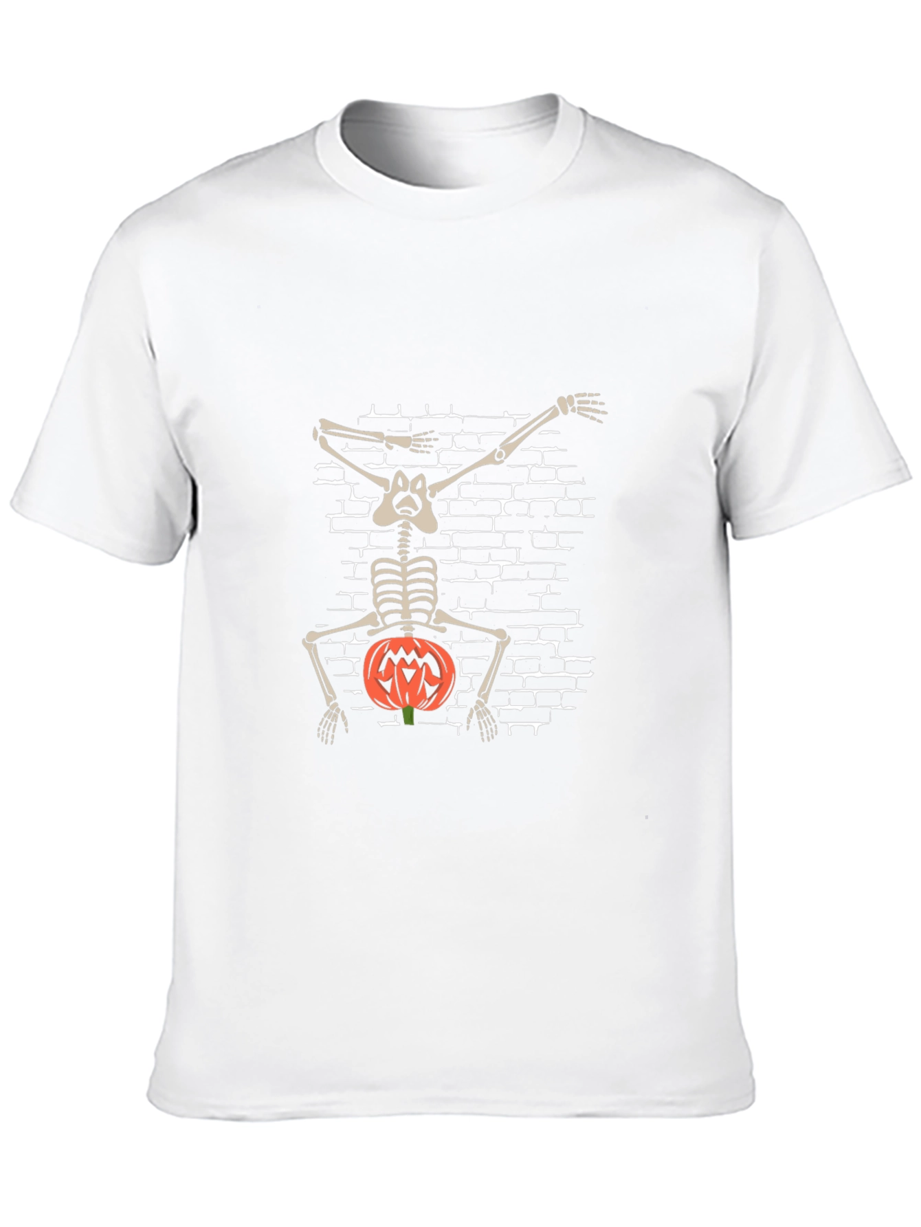 Halloween Skeleton Dabbing Pumpkin T-Shirt