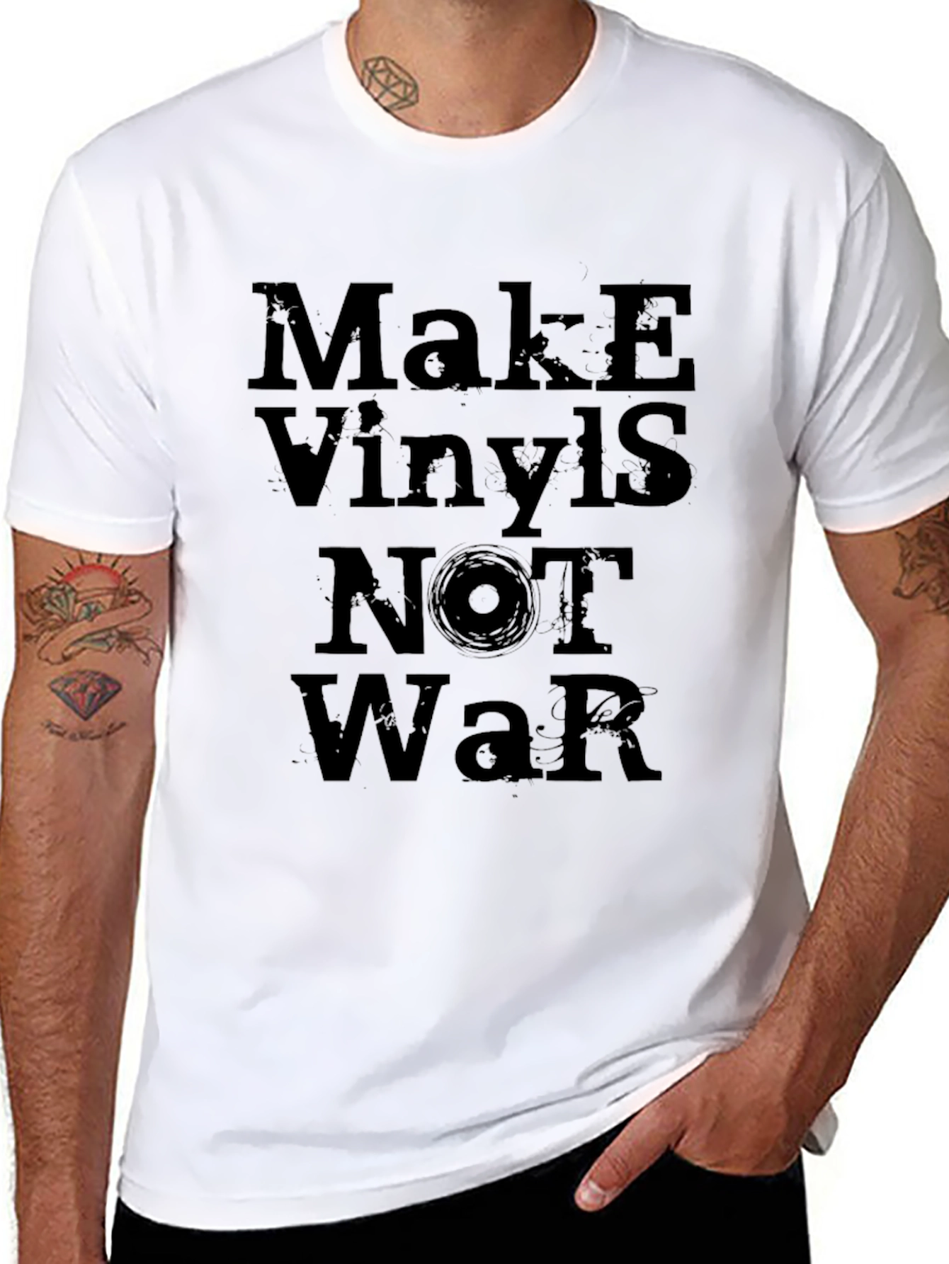 Make Vinyls Not War Graphic Tee