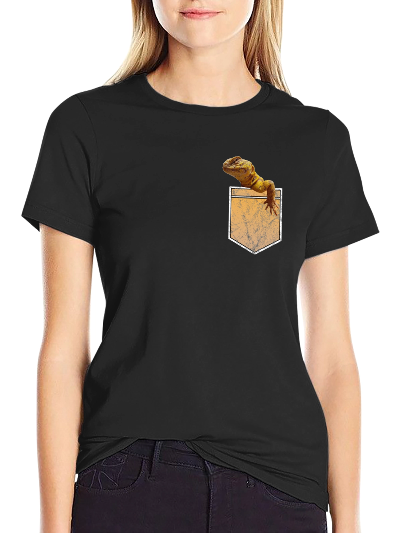 Lizard Pocket T-Shirt - Novelty Tee
