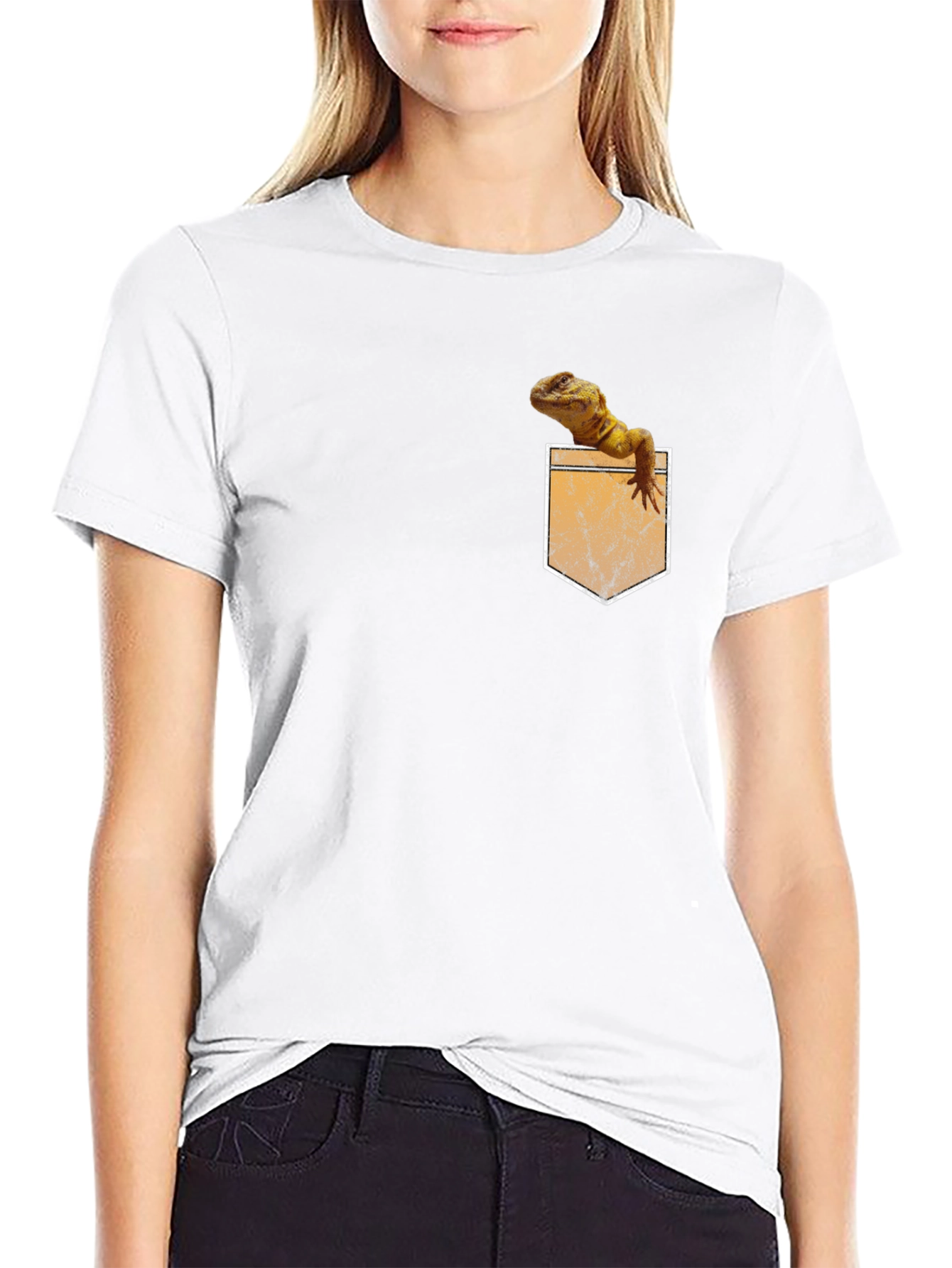 Lizard Pocket T-Shirt - Novelty Tee