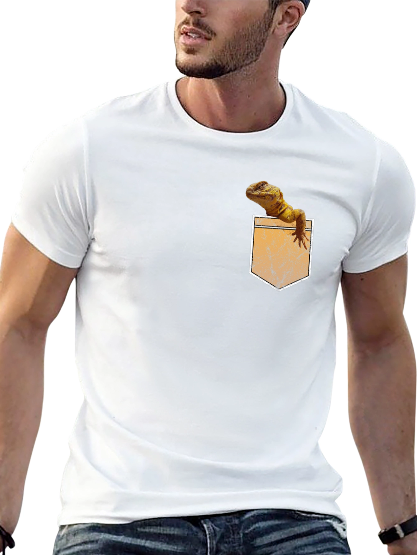 Lizard Pocket T-Shirt - Novelty Tee