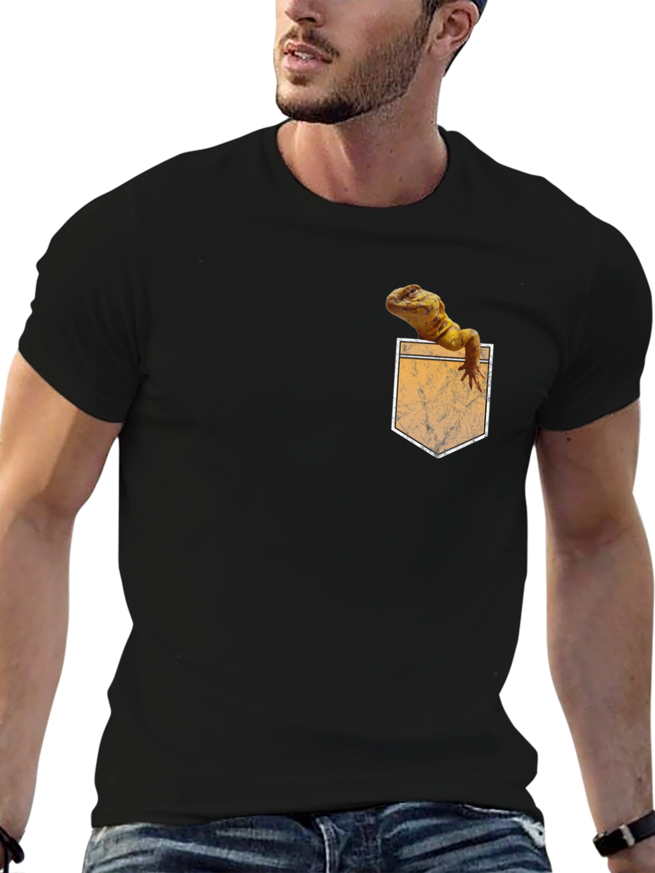 Lizard Pocket T-Shirt - Novelty Tee