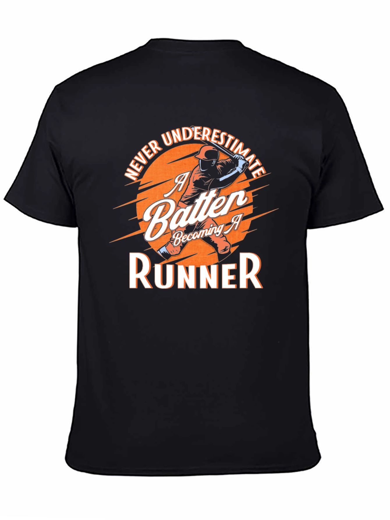 Batter to Runner Baseball Graphic T-Shirt