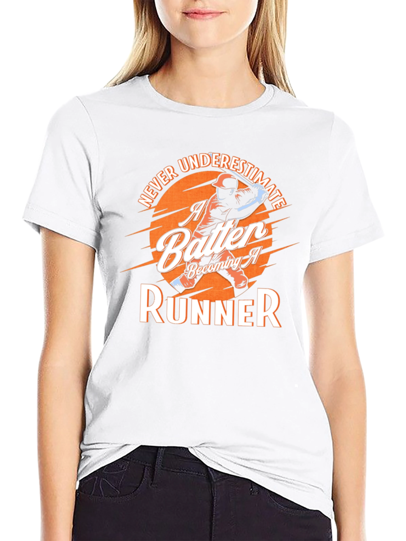 Batter to Runner Baseball Graphic T-Shirt