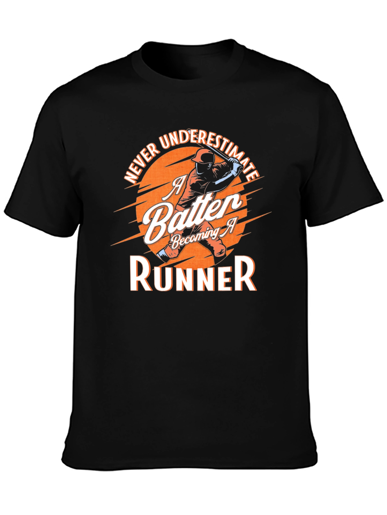 Batter to Runner Baseball Graphic T-Shirt