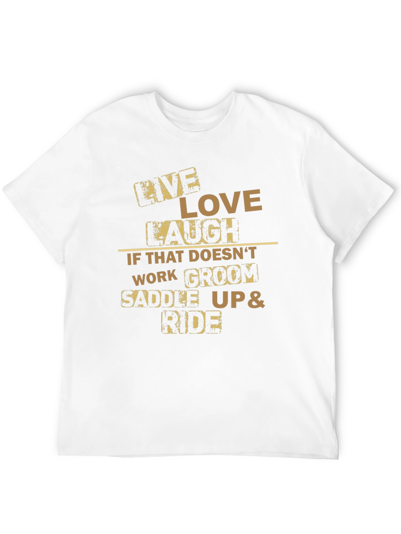 Live Love Laugh Horse Riding T-Shirt