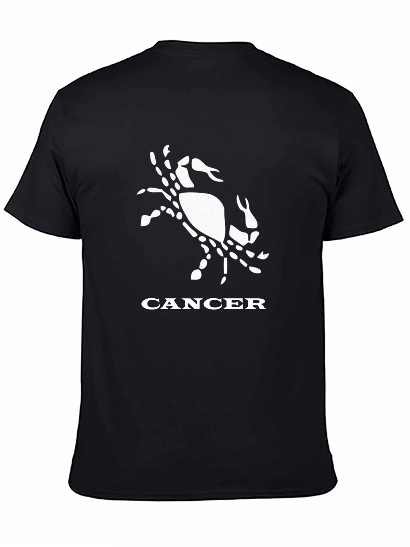 Cancer Zodiac Graphic Tee - Stylish Black T-Shirt