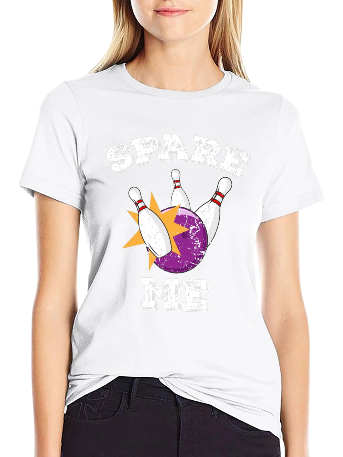 Spare Me Bowling T-Shirt - Strike Design