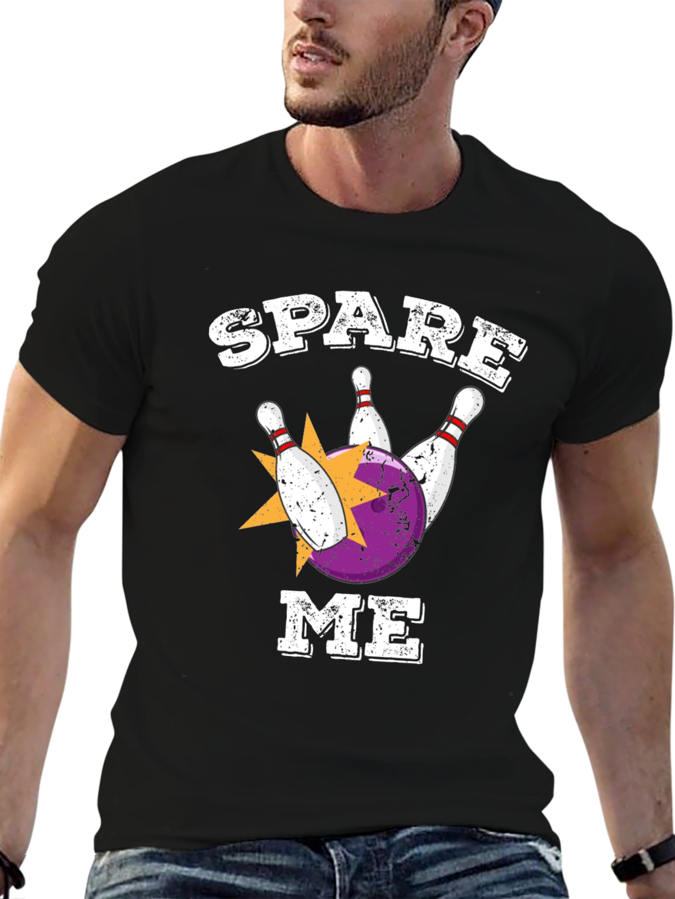 Spare Me Bowling T-Shirt - Strike Design