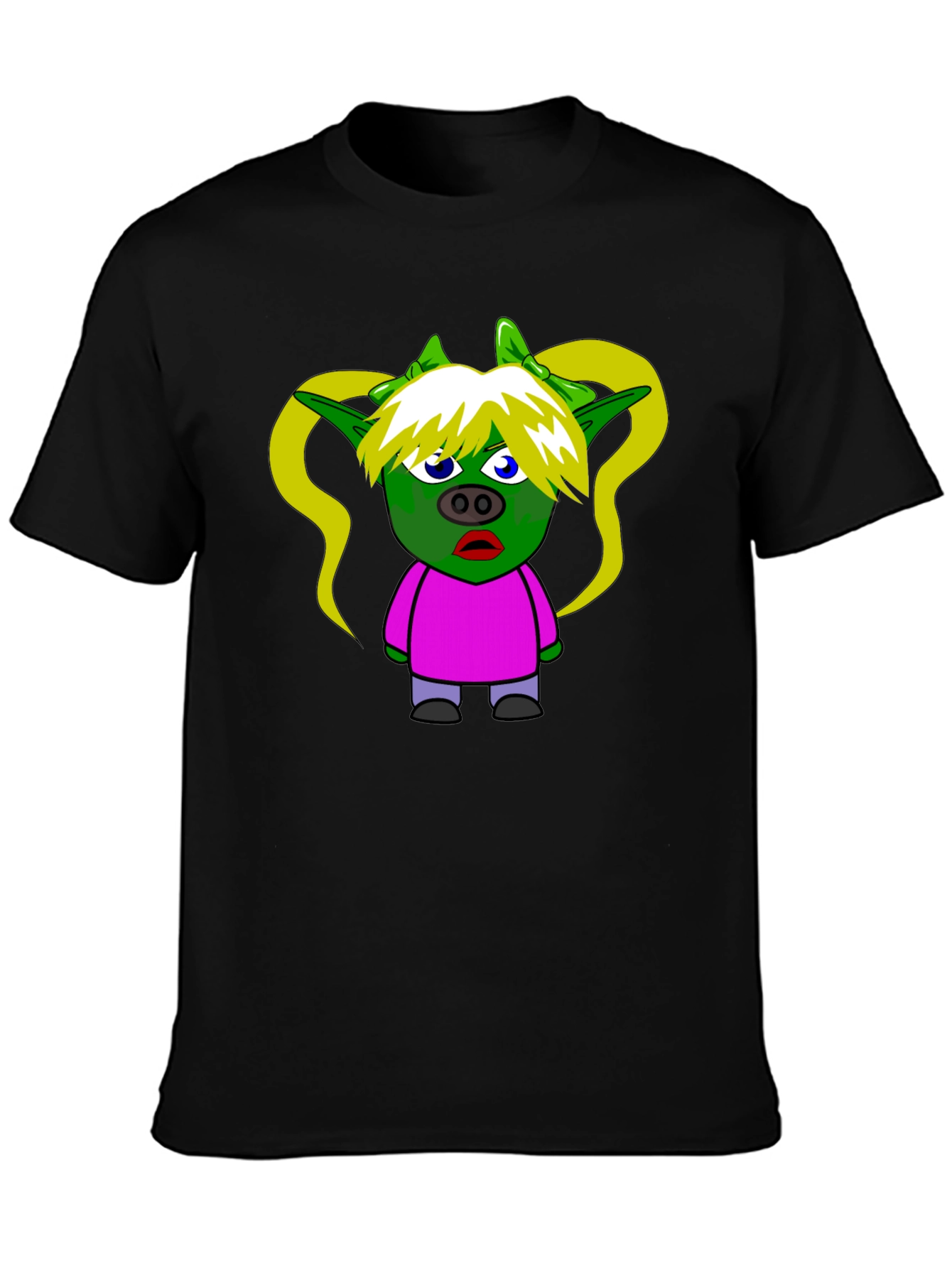 Cartoon Goblin T-Shirt - Black