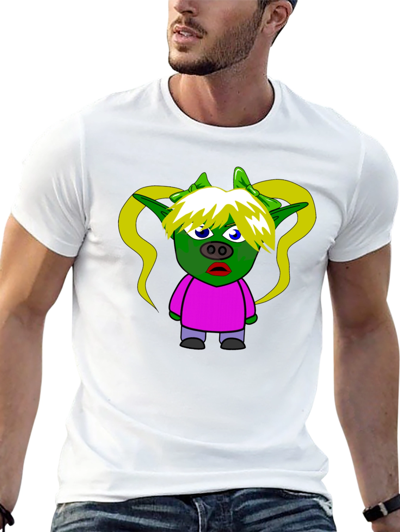 Cartoon Goblin T-Shirt - Black