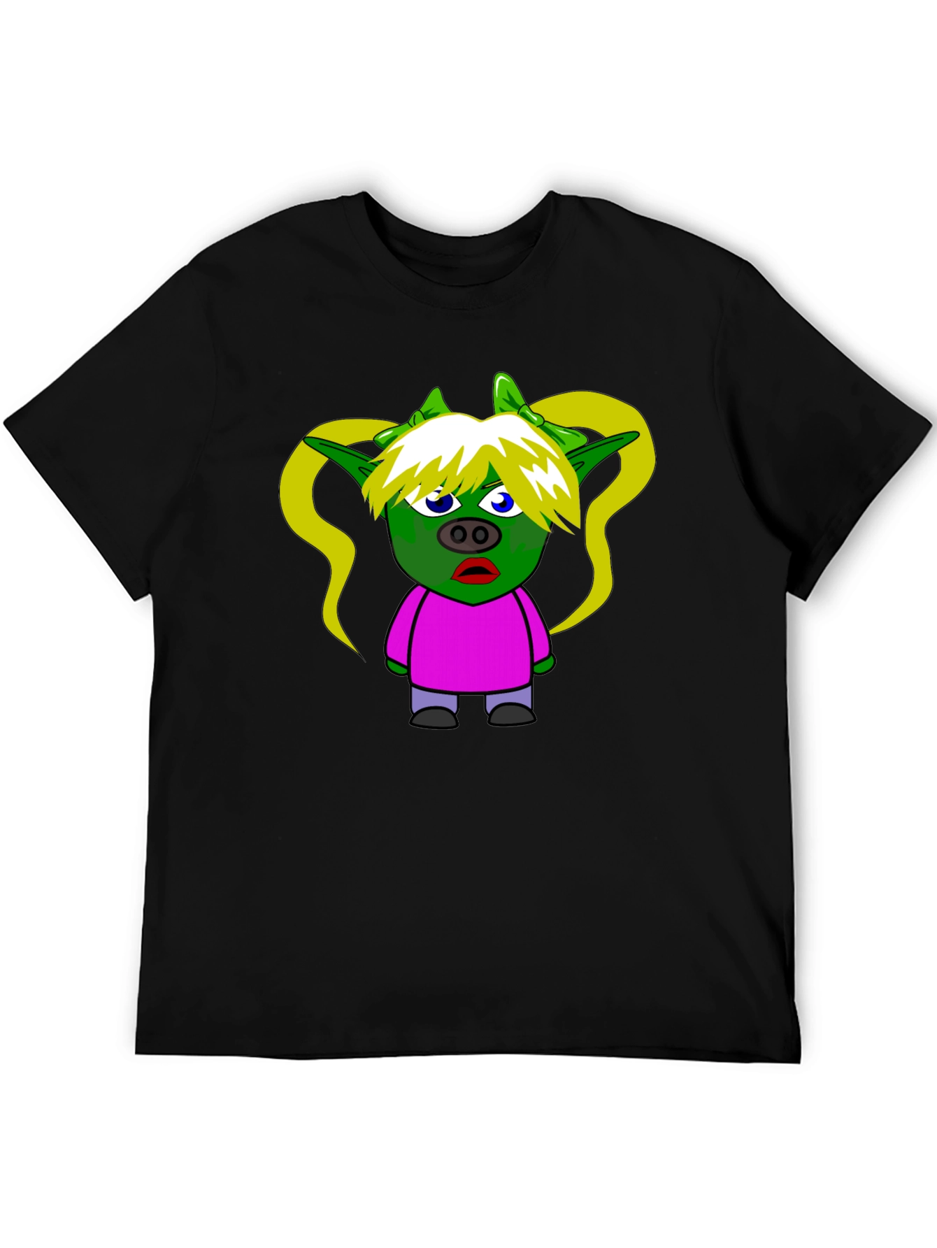 Cartoon Goblin T-Shirt - Black