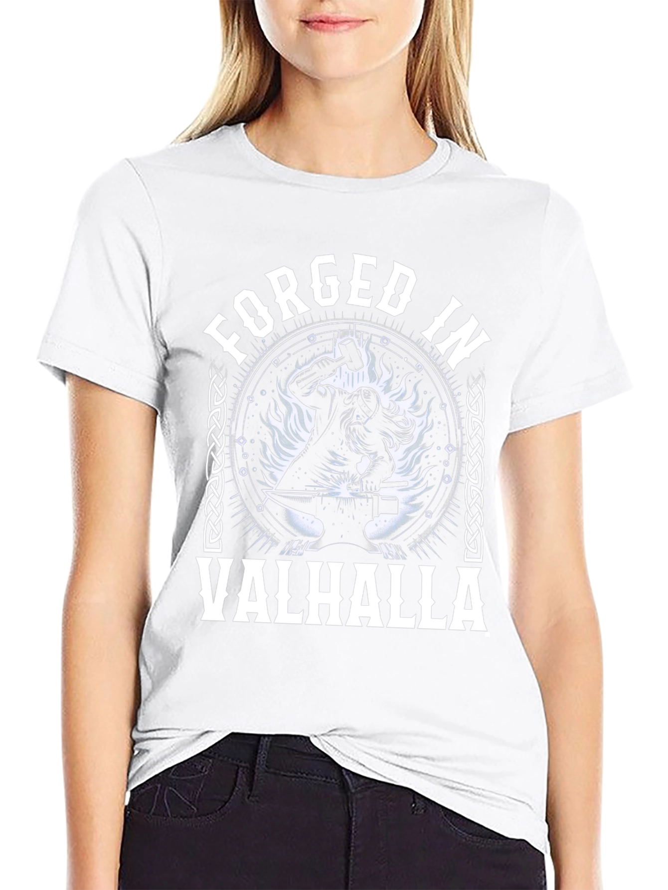 Forged in Valhalla Black Graphic Tee