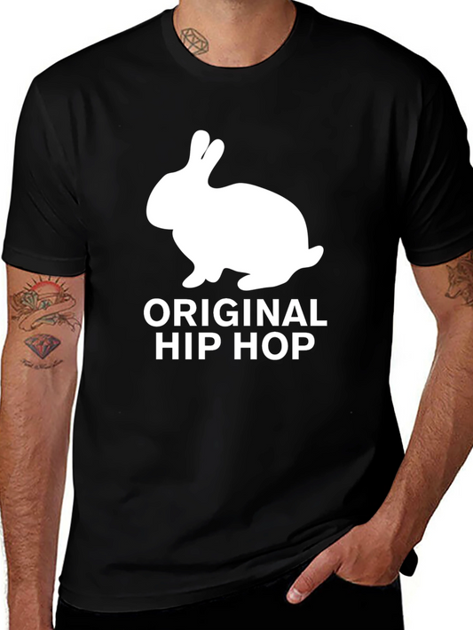 Original Hip Hop Rabbit Black T-Shirt