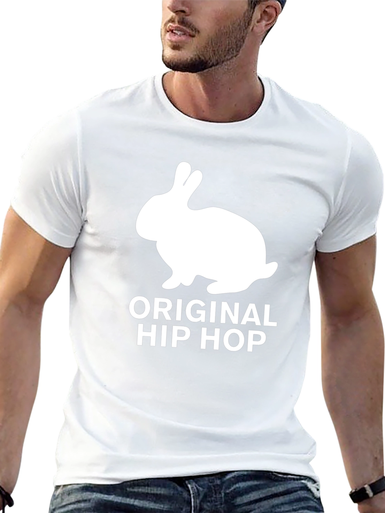 Original Hip Hop Rabbit Black T-Shirt