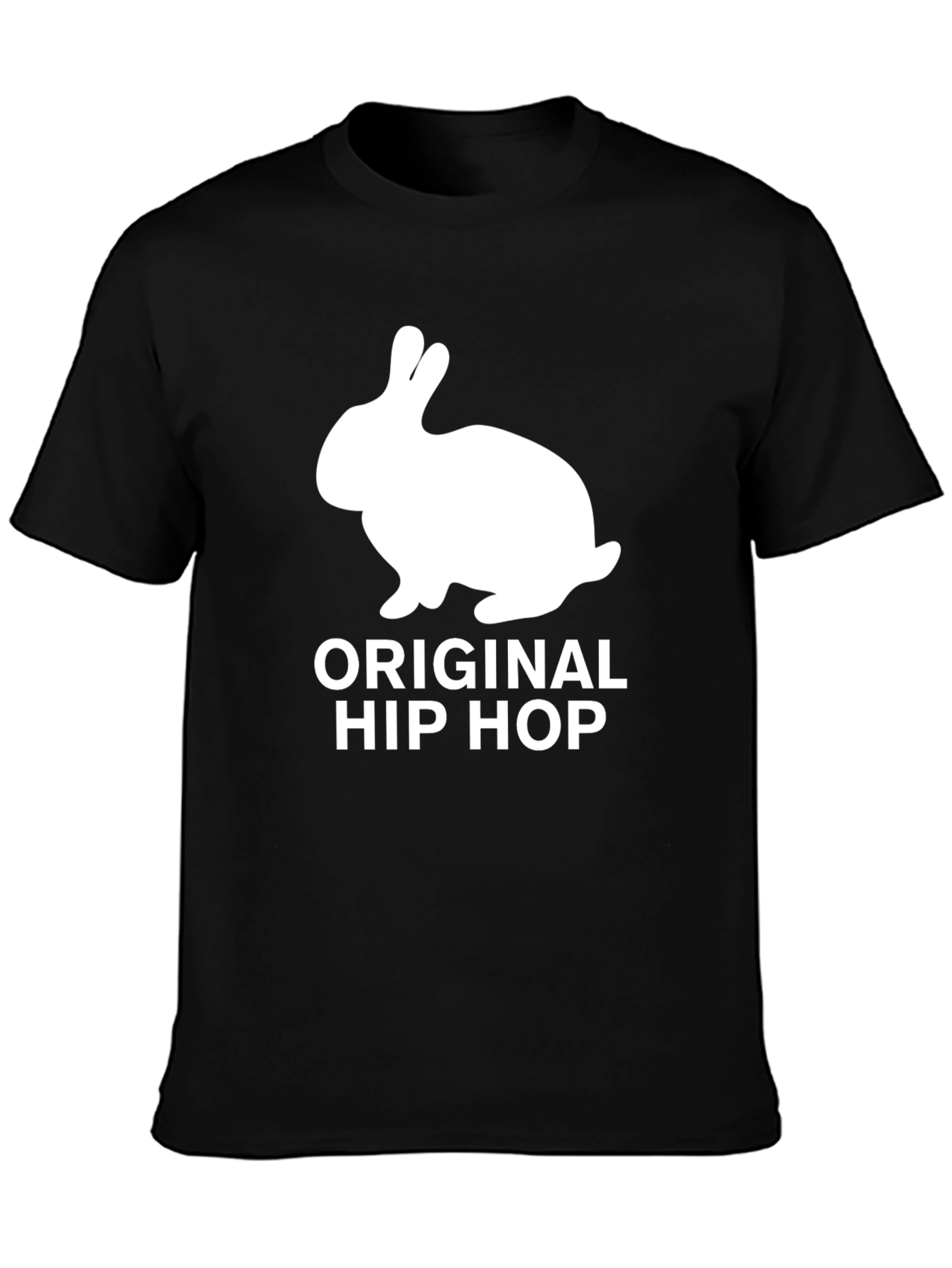 Original Hip Hop Rabbit Black T-Shirt