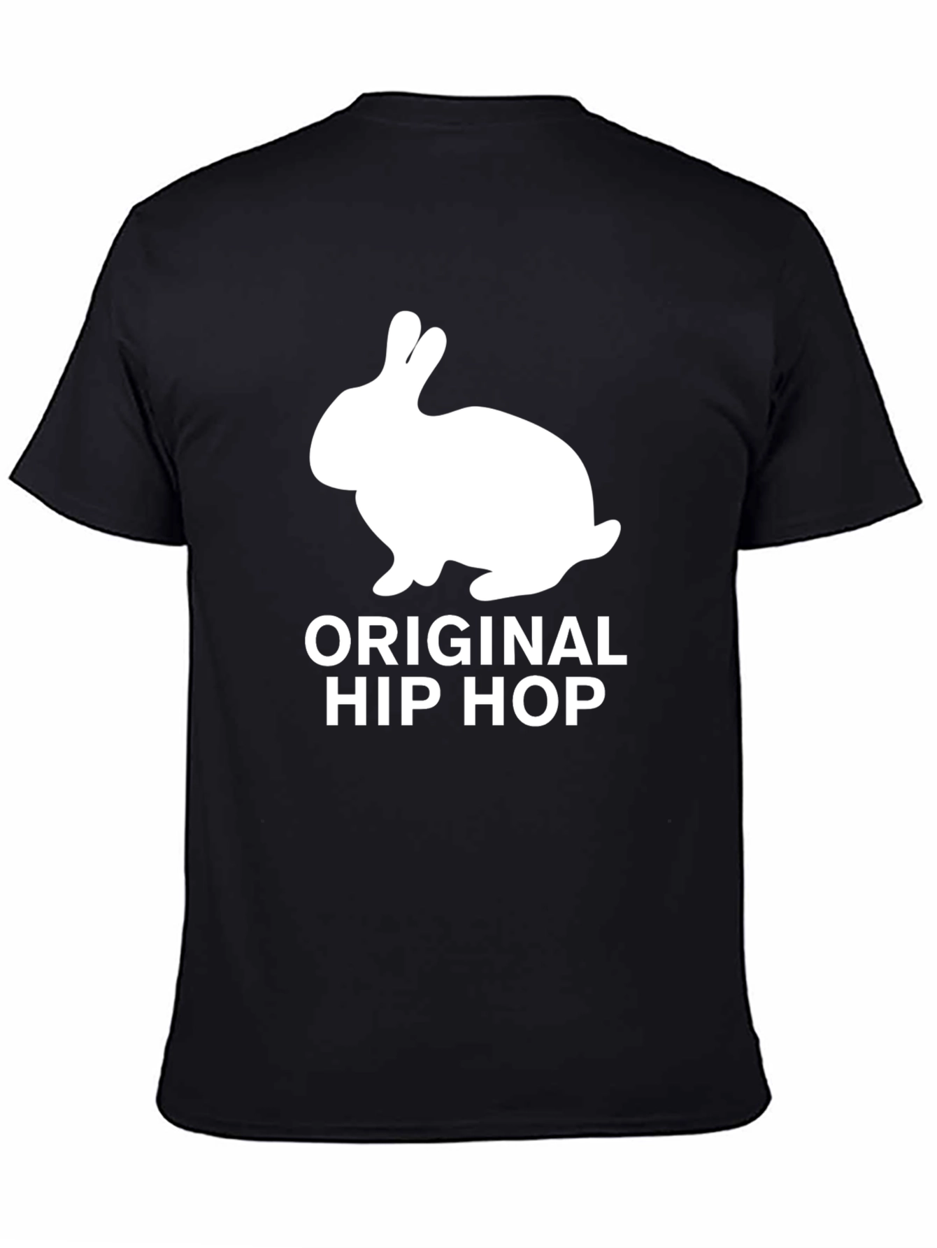 Original Hip Hop Rabbit Black T-Shirt
