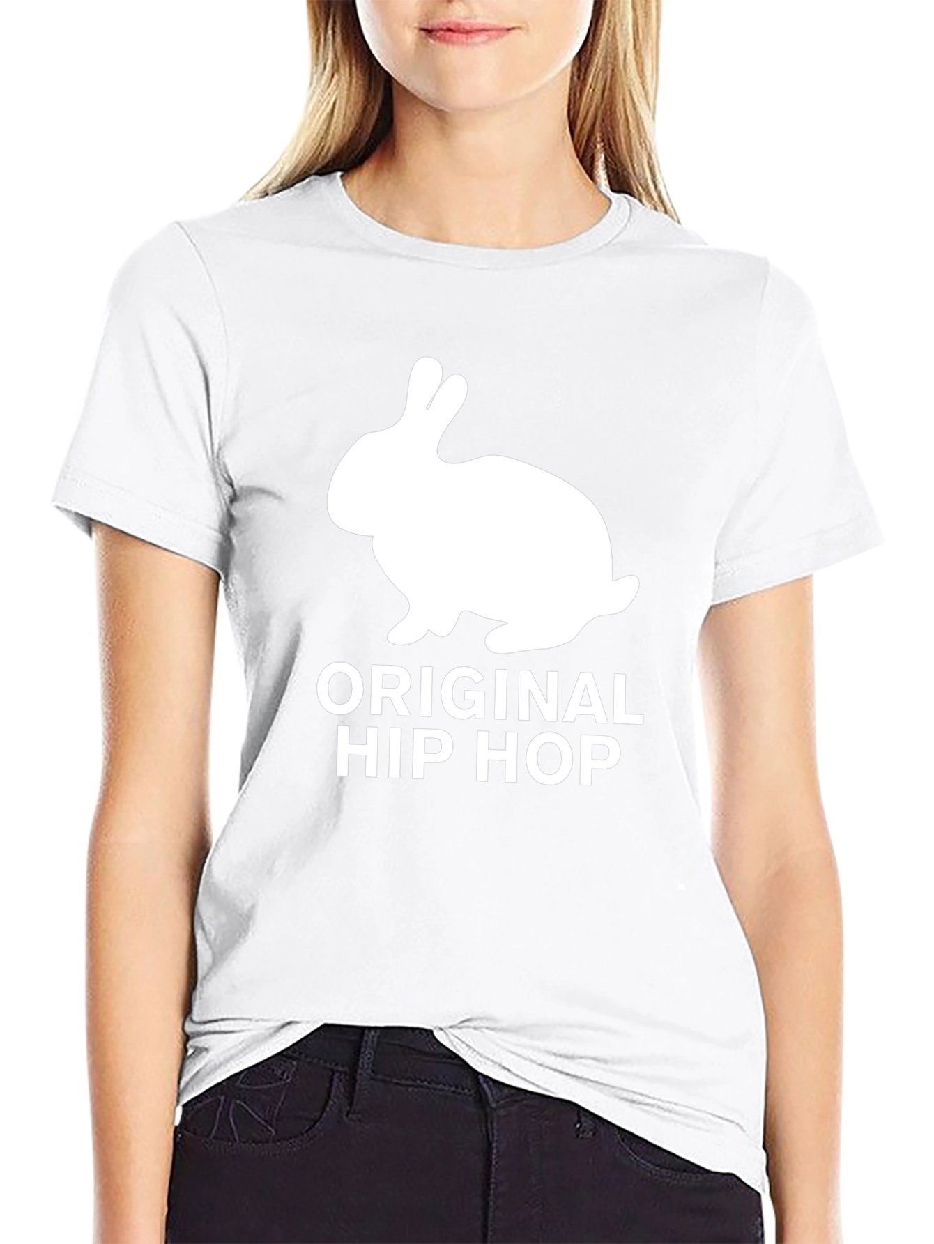 Original Hip Hop Rabbit Black T-Shirt