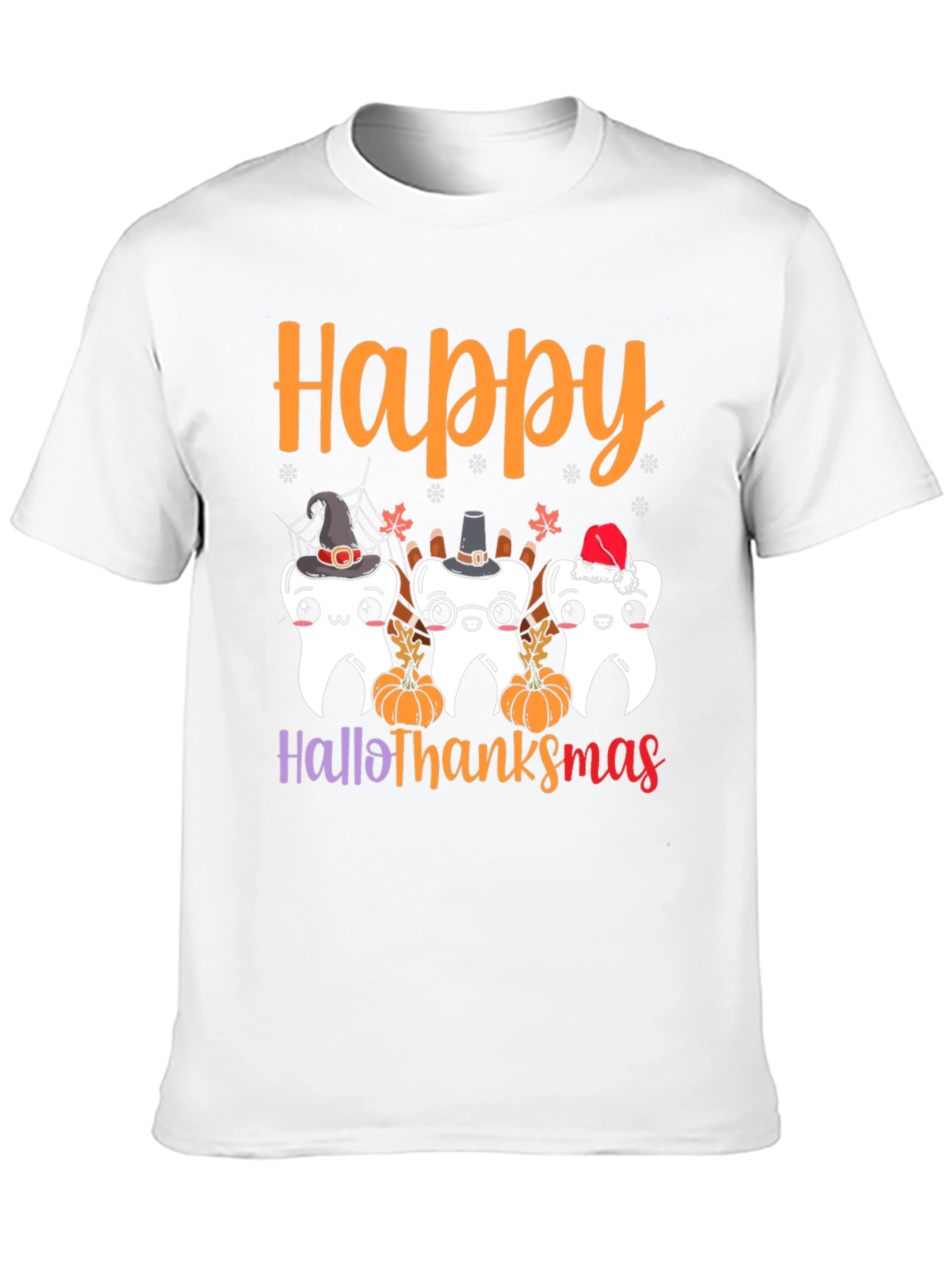 Happy Hallothanksmas Holiday Graphic T-Shirt