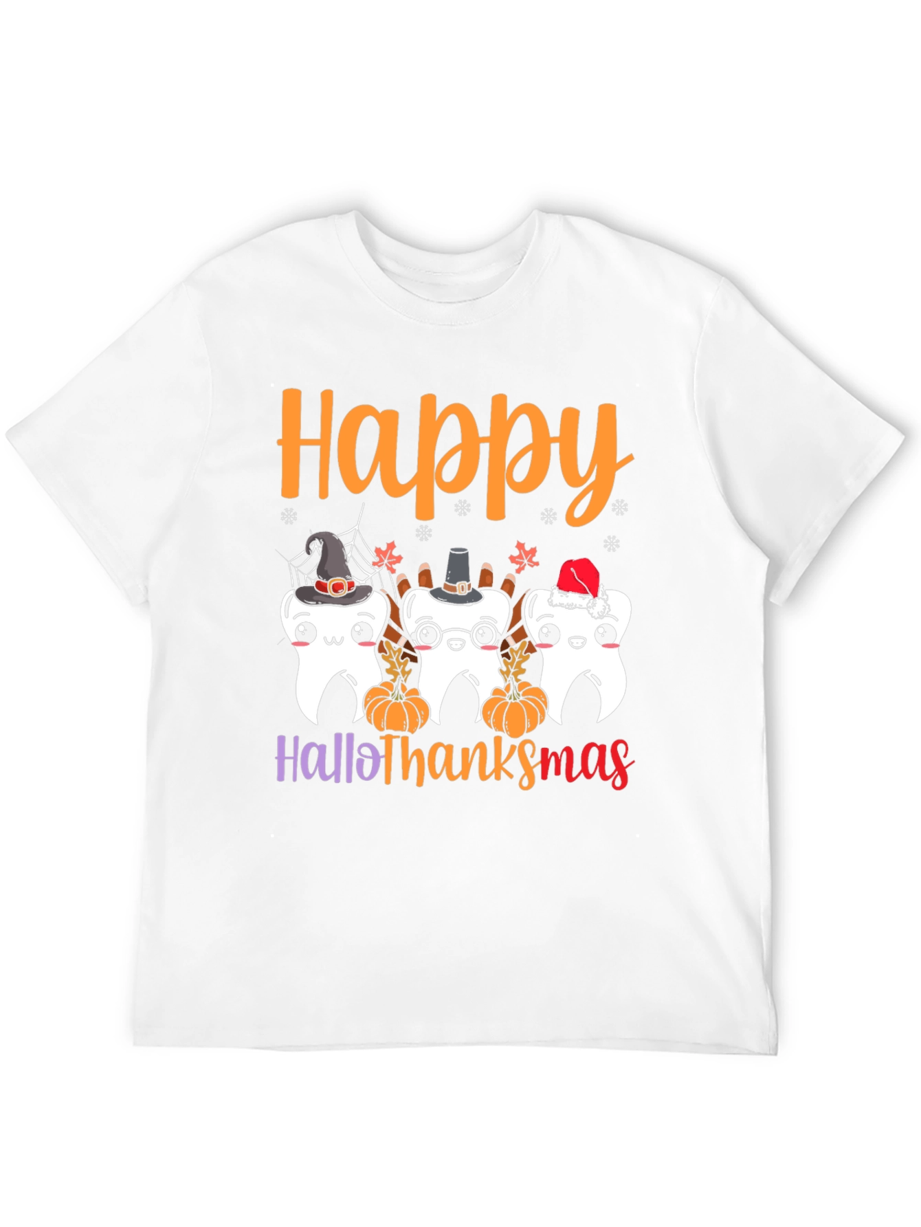 Happy Hallothanksmas Holiday Graphic T-Shirt