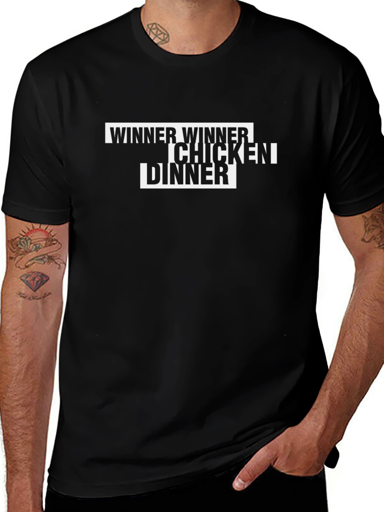 Winner Winner Chicken Dinner Black T-Shirt