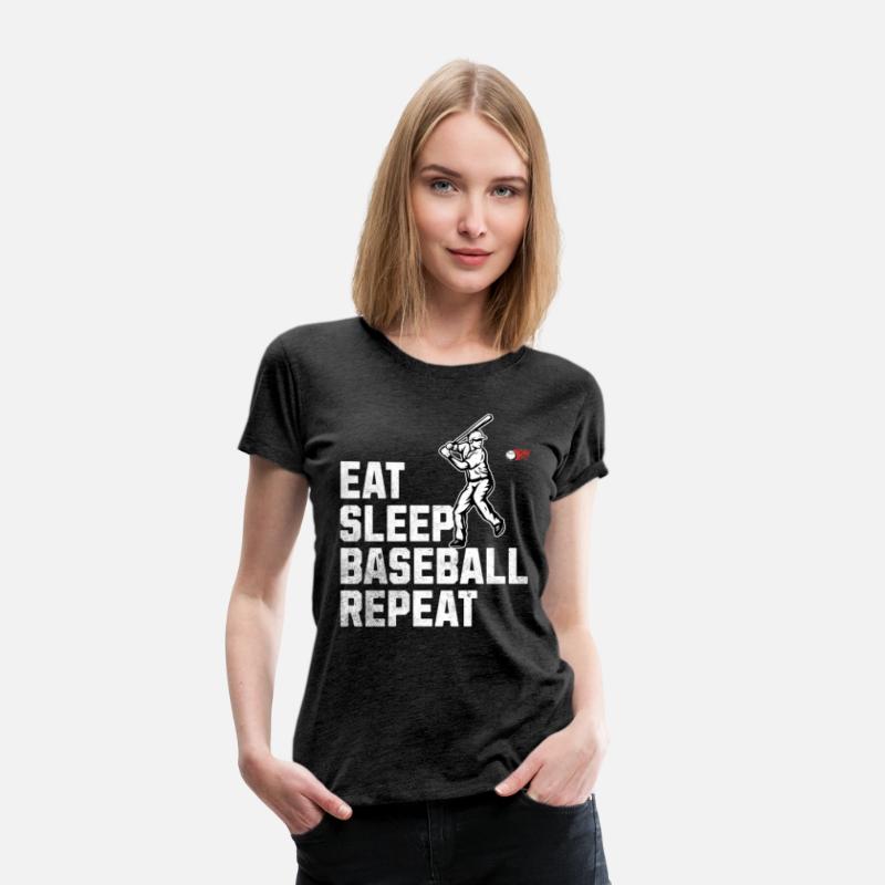 Eat Sleep Baseball Repeat Crew Tee
