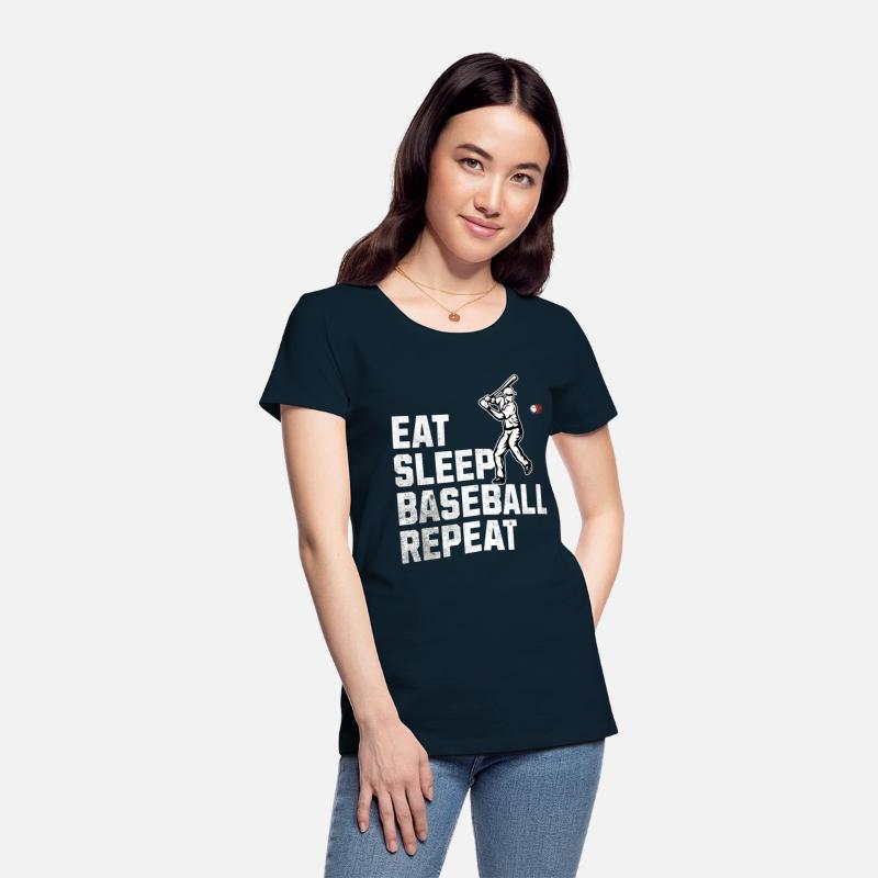 Eat Sleep Baseball Repeat Crew Tee