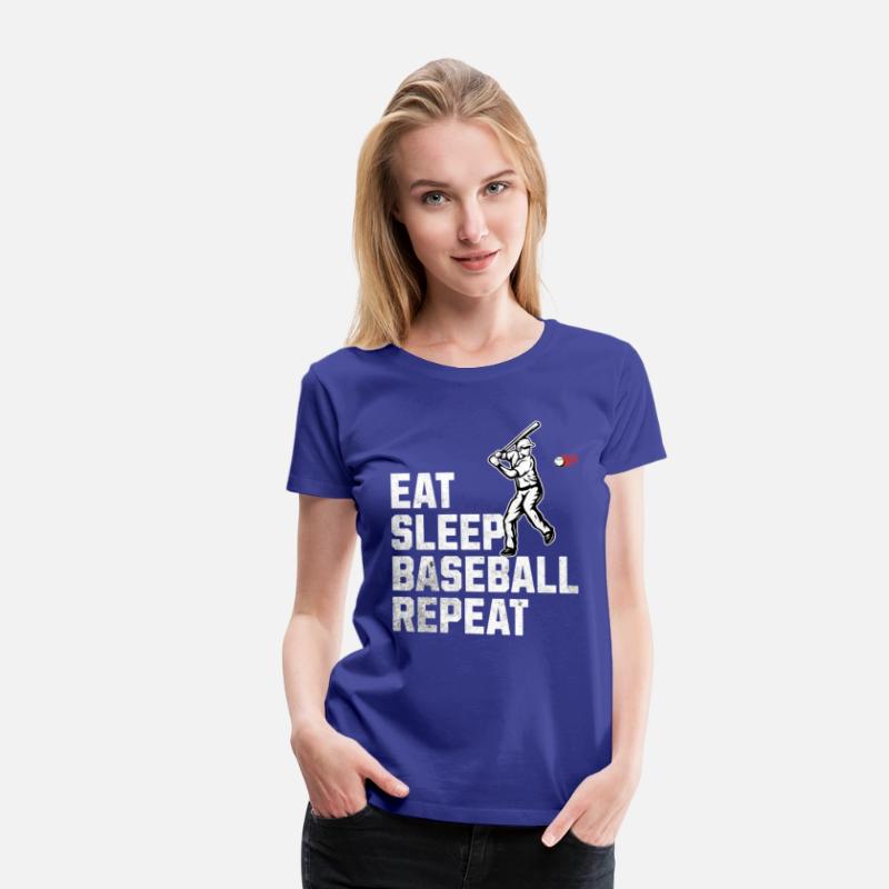 Eat Sleep Baseball Repeat Crew Tee