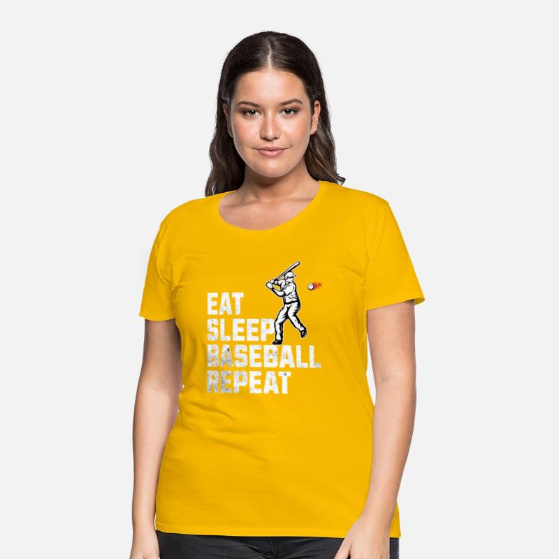 Eat Sleep Baseball Repeat Crew Tee